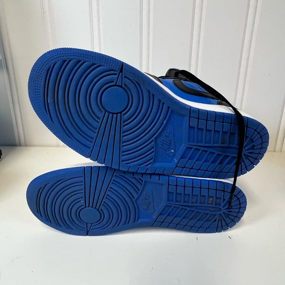 Nike Men's Blue and Black Jordan 1 Mid Size 8 - Picture 7 of 9